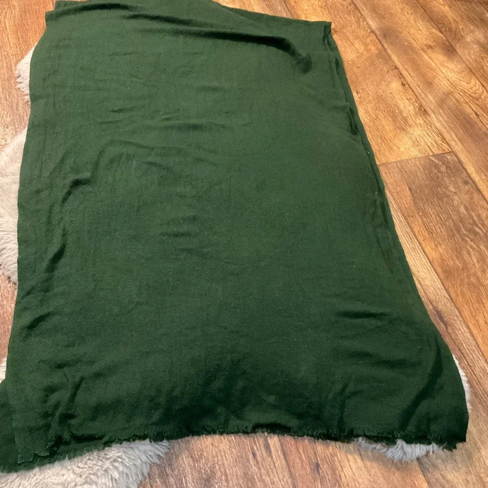Cashmere Scarf Wrap Dark Green 24